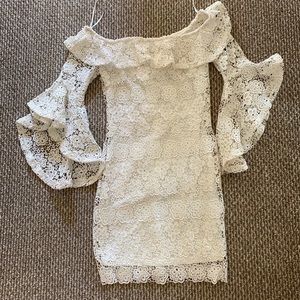 White lace dress